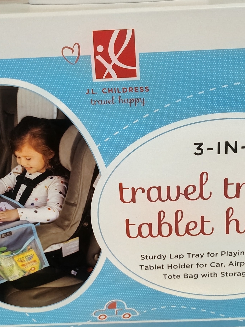 Source Unknown Blue and Red JL Childress Travel Tablet Holder